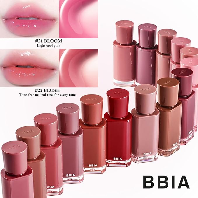 BBIA Glow Tint – Lip Plumping Volumizing Glossy & Glowy Lip Stain Naturally Moisturizing Comfortable Texture Lightweight Long-Lasting Vivid Color Non-Sticky Korean Makeup (02 VINTAGE, Pack of 1)