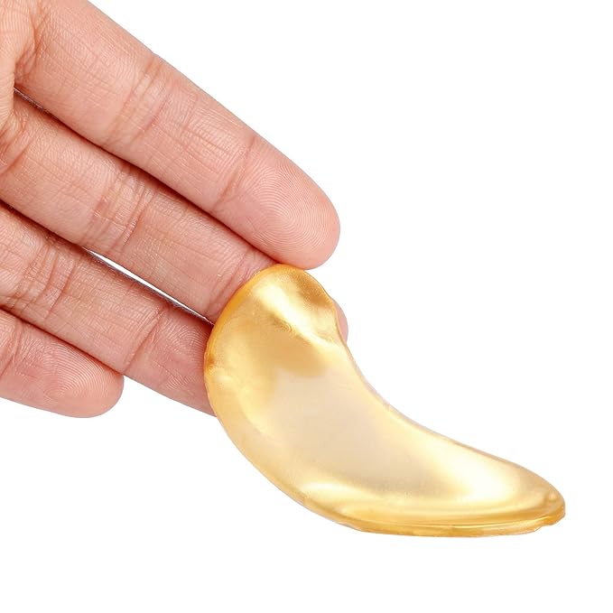 20 Pack Collagen Crystal Lip Masks, Gold Under Eye Masks Set Natural Moisturizing Gel Anti-Aging Anti Chapped Hydrating Reducing Puffiness Dark Circles and Wrinkles Lip Eye Pads for Women Men