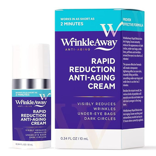 Rapid Reduction Anti-Aging Cream, Visibly Reduce Wrinkles, Under Eye Bags, Dark Circles and Fine Lines, Instant Result in 2 Minutes-10mL by WrinkleAway