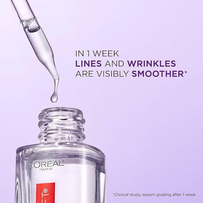 L'Oreal Paris Revitalift 1.5% Pure Hyaluronic Acid Face Serum + Triple Power Anti-Aging Face Moisturizer, 1 kit