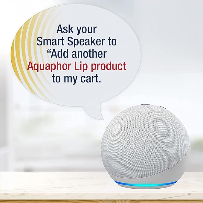 Aquaphor Lip Repair Ointment - Long-lasting Moisture to Soothe Dry Chapped Lips - .35 fl. oz. Tube (Pack of 2)