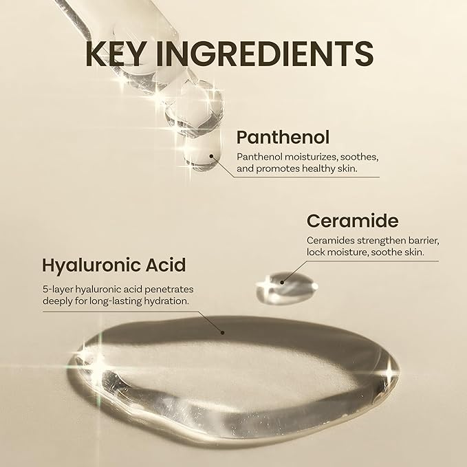 ONGREDIENTS Skin Barrier Calming Softener | Daily Soothing Toner for Dry, Sensitive Skin | Panthenol, Hyaluronic Acid, Ceramide, Hydrating, pH Balancing | Vegan, Korean Skin Care 250ml / 8.45 fl Oz