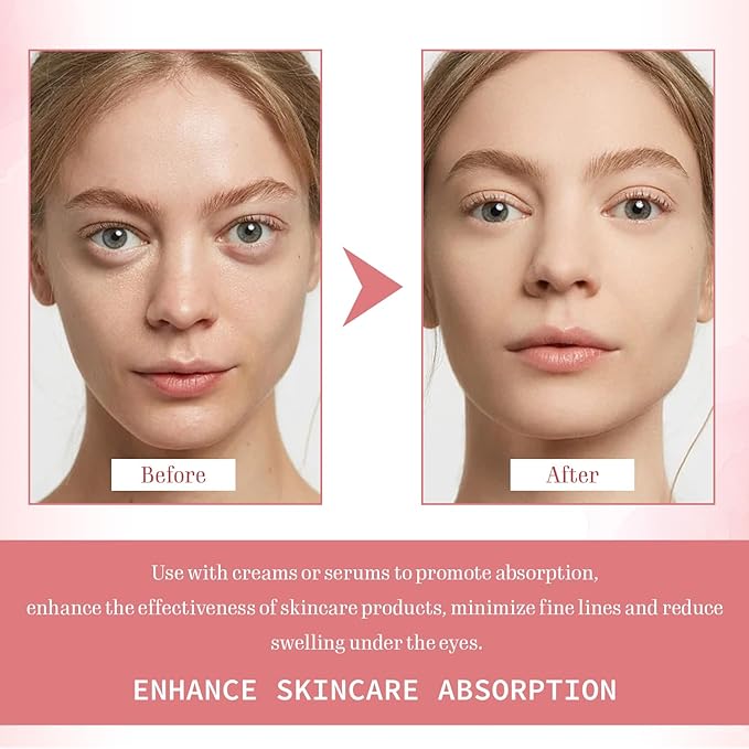 TORMEN Mini Eye & Face Rollers, Stainless Steel Eye Massage Ice Roller, Facial Beauty Tool for reduces puffy eyelids, Dark Circles Relief, Skin Care,muscle soreness,Facial cold compress (2pcs, Pink)