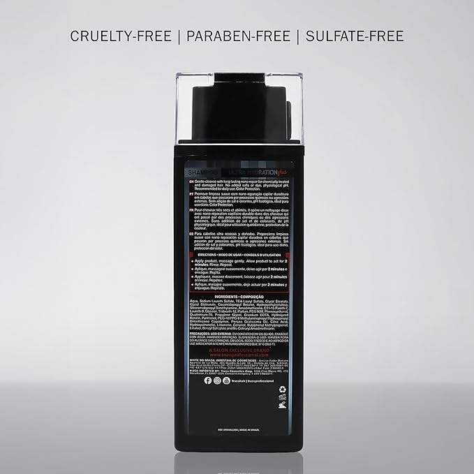 TRUSS Ultra Hydration PLUS Shampoo - For Color and Chemical Treated Hair - Restores Elasticity, Revitalizes, Adds Body & Shine to All Hair Types & Textures