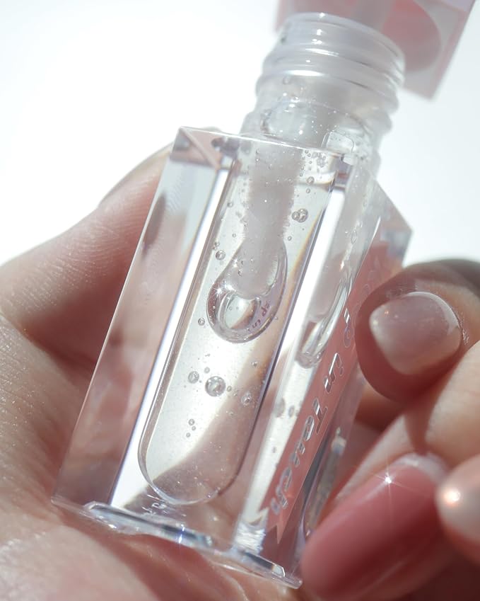 Jelly Plumper Tint (P01 Sparkling Champagne) | Non-Sticky, Long-Lasting & Moisterizing Lip Plumper | Vegan and Cruelty-Free Korean Lip Tint