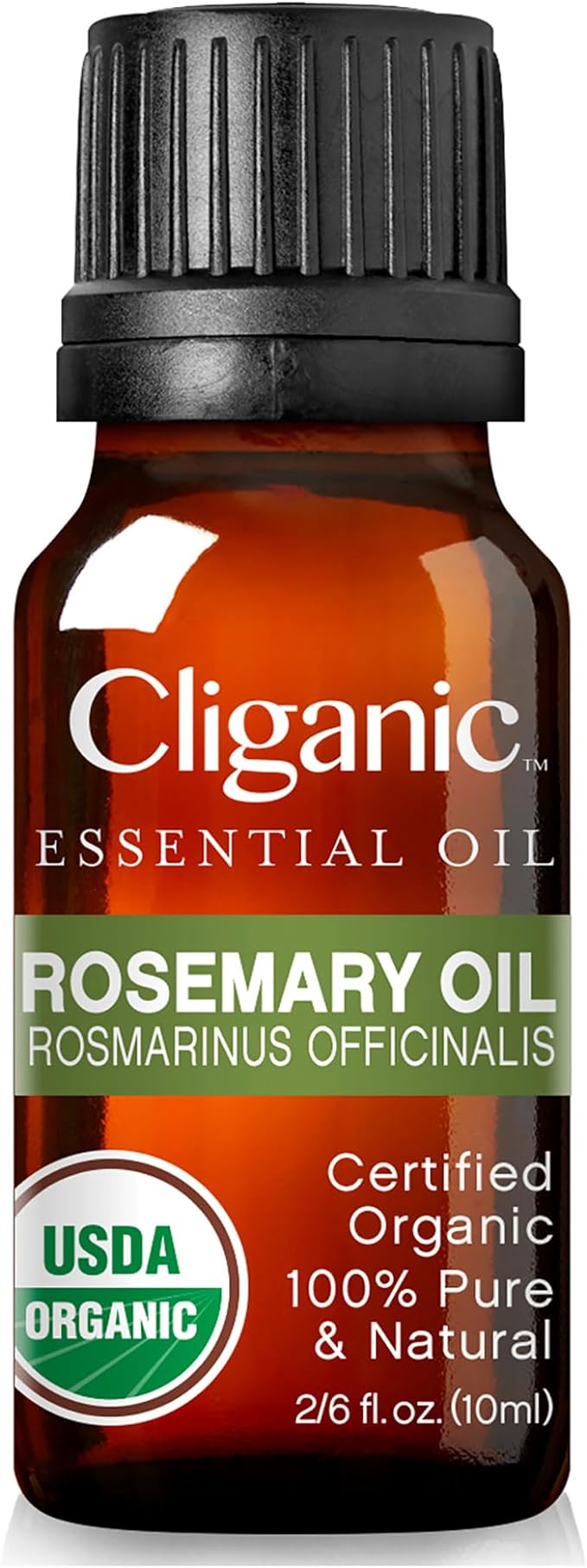 Cliganic Organic Rosemary Essential Oil, 100% Pure Natural, for Hair, Skin, Aromatherapy | Non-GMO Verified (Packaging May Vary)