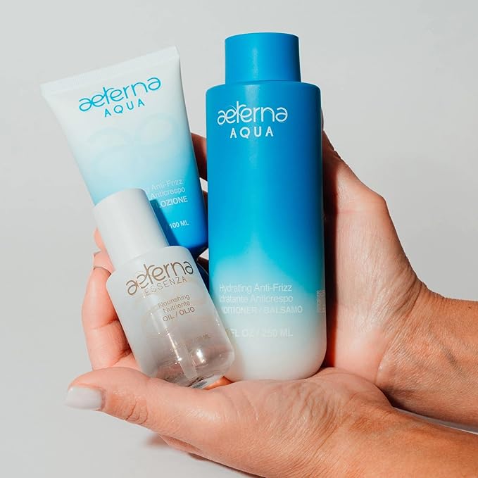 Aeterna ESSENZA - Nourishing Hair with Linseed & UV Protection - Lightweight, Non-Greasy Formula - Sulfates, Parabens & Silicones Free | For All Hair Types - 30 ml