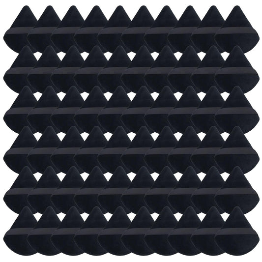 Triangle Makeup Powder Puff, 60pcs Setting Powder Puffs, This Cosmetic Wedges For Face, Under Eyes And Neck, Velvet Material