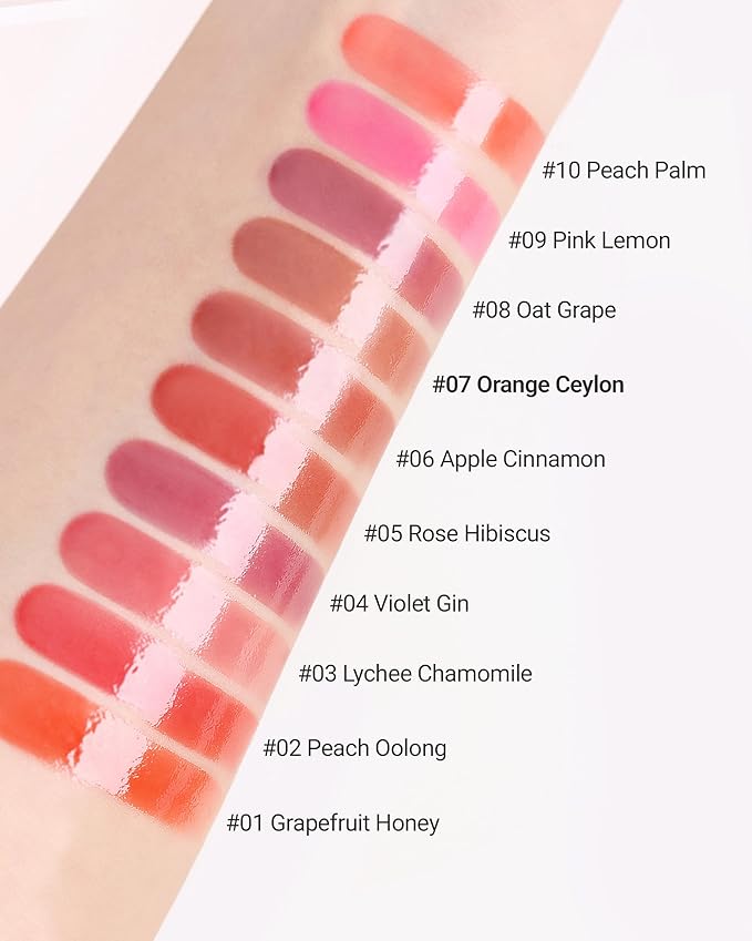 THESAEM Saemmy's Ade Shot Tint - Korean Lip Tint, Water Gel Lip Stain with Plump Glowy Moisturizing Finish, Buildable Radiant Gloss, Long-Lasting Comfort, 0.1 fl.oz. (08 Oat Grape)