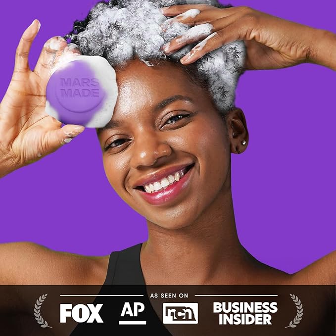 Purple Toning Shampoo Bar 2.0 - Hydrating & Moisturizing Natural Hair Soap Bar Shampoo for Hair Color & Scalp Nourishment - Bathing Soap Solid Shampoo for All Hair Types (120g, 4.23oz)