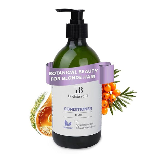 Bio Botanic Oil Magic Conditioner for Blonde & Bleached Hair | Deep Hydration & Color Protection | Enriched with Organic Wheat Germ & Obliphica Oil | SLS-Free, Paraben-Free, pH-Balanced | 500ml