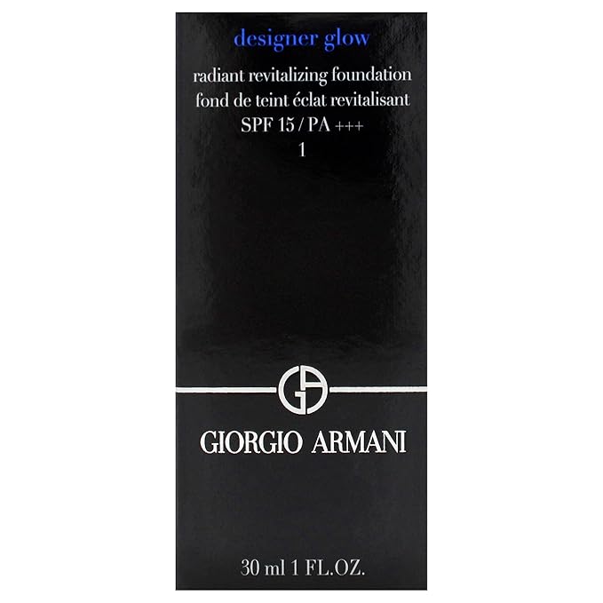Designer Glow Radiant Revitalizing Foundation SPF 15 Plus - 1 by Giorgio Armani for Women - 1 oz Foundation