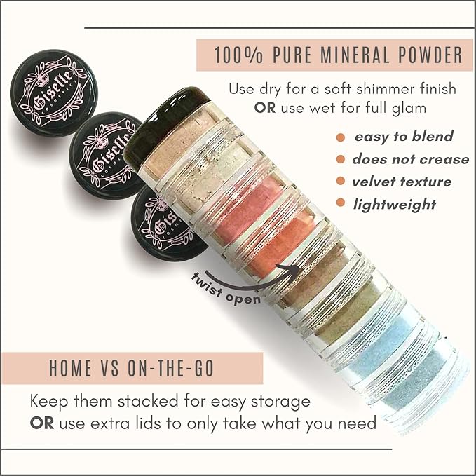 Loose Mineral Eyeshadow and Contouring Palette - Manhattan Chick 8 Shade Set