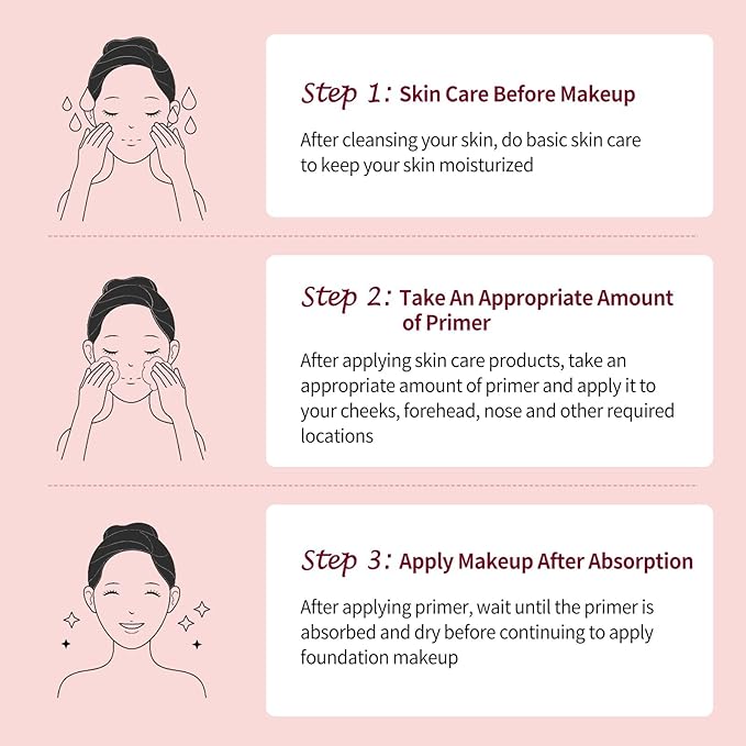 UCANBE 5-Color Skin Tone Adjusting Primer Set: Smooth, lightweight face primer - a long-lasting base for face makeup, suitable for all skin types