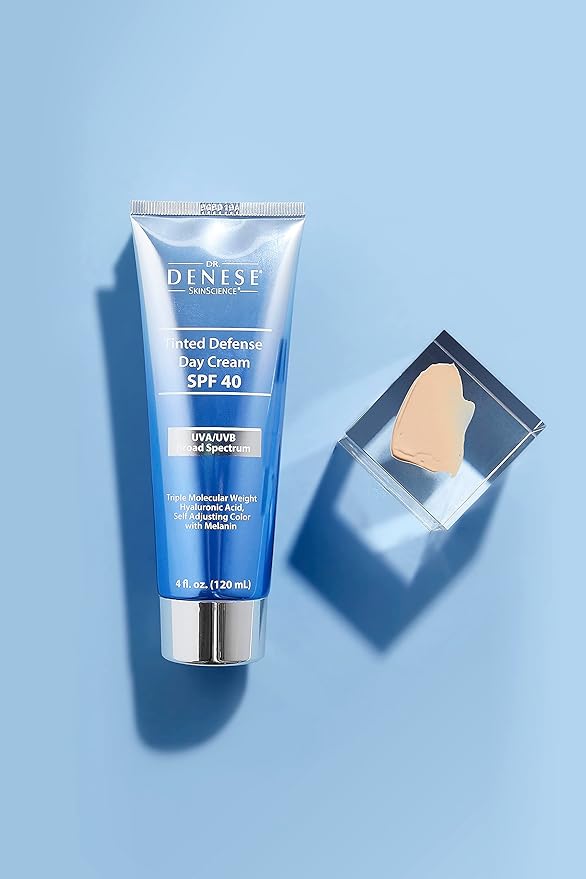 Dr. Denese SPF 40 Defense Day Cream, Anti-Aging BB (Beauty Balm) cream, CC (Color Correcting) cream, Universal Shade for ALL Skin Types- 4oz