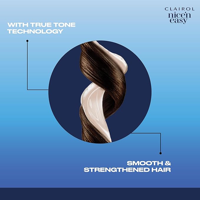 Clairol Nice'n Easy Permanent Hair Dye, 5C Medium Cool Brown Hair Color, Pack of 3