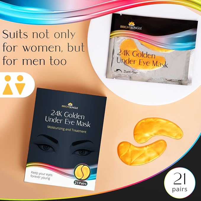 Under Eye Patches - Collagen Eye Pads for Dark Circles and Puffiness, Under Eye Masks for Women, Rich in Nutrients, Peptides, Restores Skin Firmness, Intense Hydration