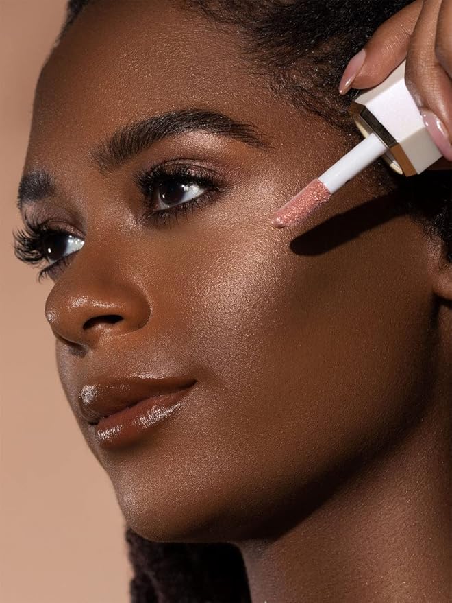 SHEGLAM Glow Bloom Liquid Waterproof Highlighter Long Lasting Cream Highlighter with Shimmer Dewy Finish - Bellini Brunch