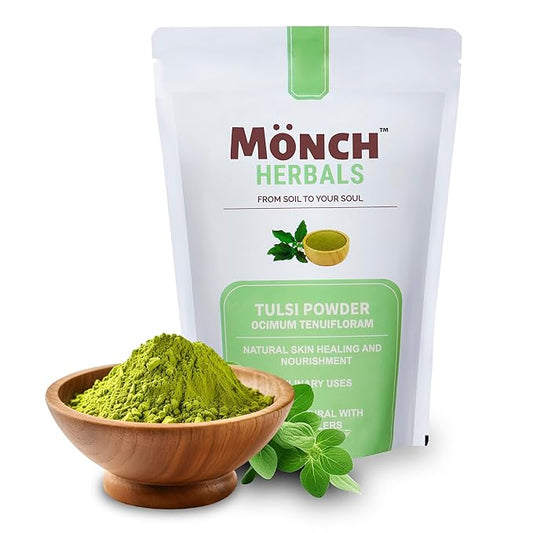 Tulsi Powder for Skin and Hair Care - Holy Basil Pure & 100% Natural Ayurvedic Leaves, 227g