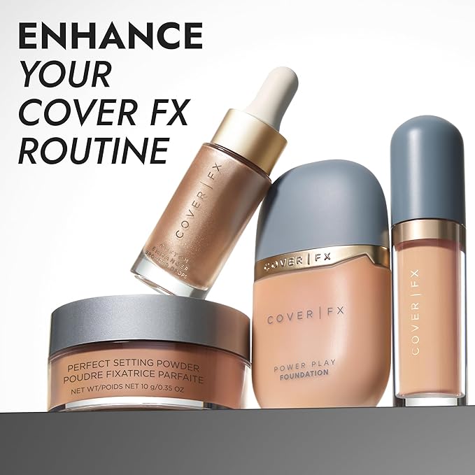 COVER FX Custom Enhancer Drops - Rose Gold: Bronzed Pink Finish - 15mL - Radiant Glow - Liquid Highlighter