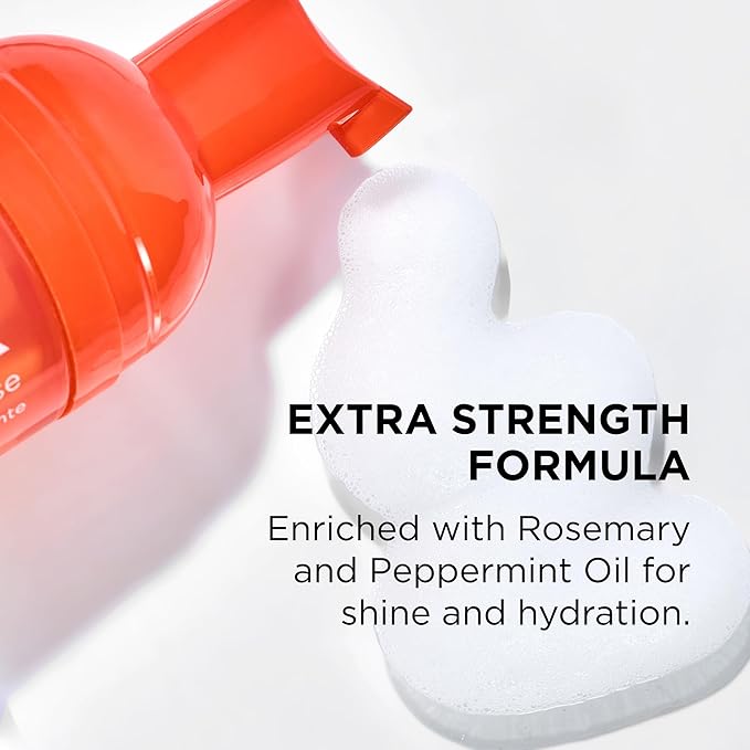 Style Factor EDGE BOOSTER Extra Strength Setting Mousse – Frizz Control, Extra Volume, and Conditioning – 6.4oz Citrine Mousse for Curly Hair