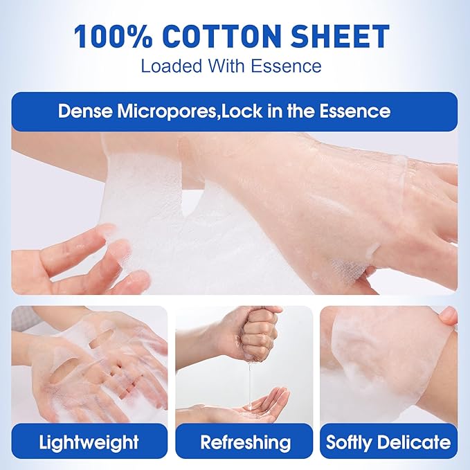 72 Pack Collagen Face Masks Skincare Set for Women, Hydrating & Moisturizing Face Mask for Skin Care, Bulk Sheet Face Masks for All Skin Types, Spa Party Gifts for Women