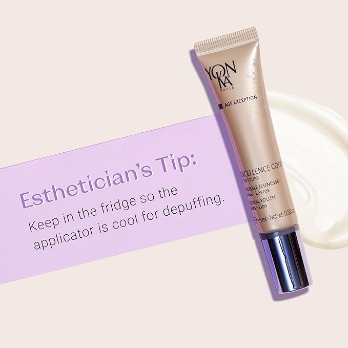 Yon-Ka Excellence Code Contours Eye Cream (15ml) Anti-Aging Eye and Lip Treatment with Hyaluronic Acid, Reduce Puffiness and Dark Circles, Paraben-Free