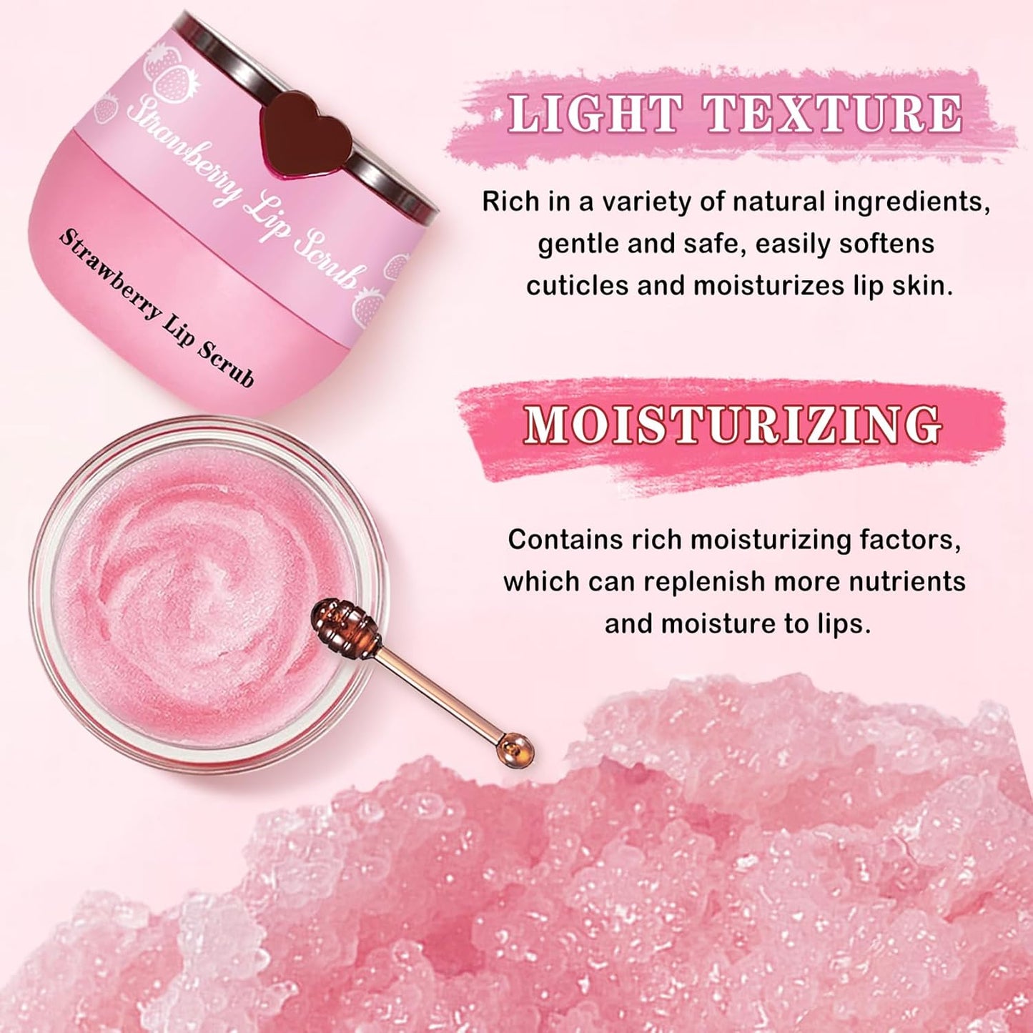 4PCS Lip Scrub and Mask Set,Strawberry and Honey Pot Lip Balm,Reduces Lip Lines Lip Exfoliator Scrub and Moisturizer,Repair Beebalm Lip Balm and Lip Scrub Set,Lip Mask Overnight