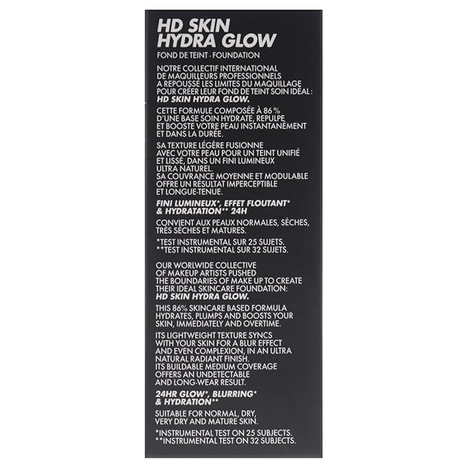 HD Skin Hydra Glow - 1R12 Cool Ivory by Make Up For Ever for Women - 1 oz Foundation