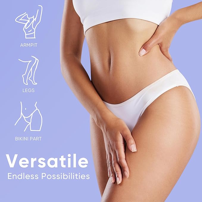 Bikini Trimmer for Women, Legs & Pubic Hair Trimmer | Waterproof, Type-C Rechargeable, LED Light, Replaceable Blade, Electric Razors for Women, Womens Body Shaver (Lilac Purple)