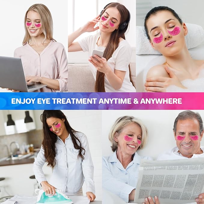 Vemofoper Under Eye Patches - 30 Pairs Collagen Under Eye Masks Anti-Aging Eye Mask for Face to Soothe Puffiness, Eye Bags and Wrinkles