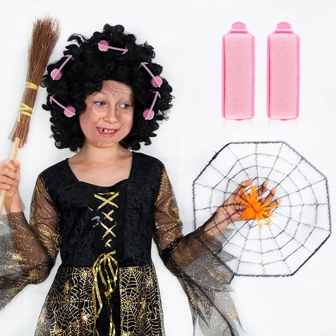 12 Pcs Foam Sponge Hair Rollers 2.4 Inch Hair Curlers to Sleep In Soft Sleep Rollers for Curls Style Heatless Curler Hair Christmas Party Hairstyles