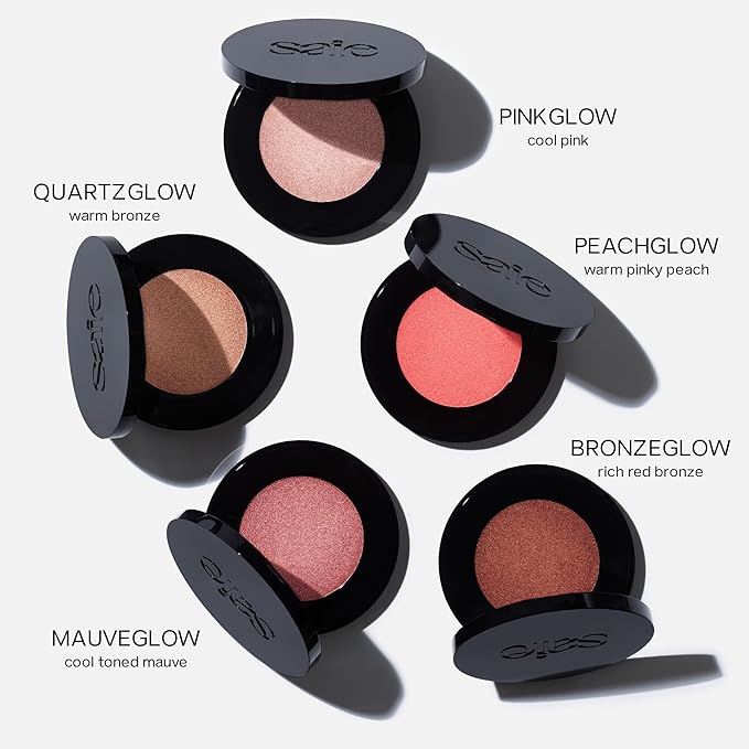 Saie Glow Sculpt Multi-Use Highlighter + Cream Blush - Lightweight Highlighter Makeup with Hyaluronic Acid + Micropearl for Radiant, Glowing Skin - Mauveglow (.02 oz)