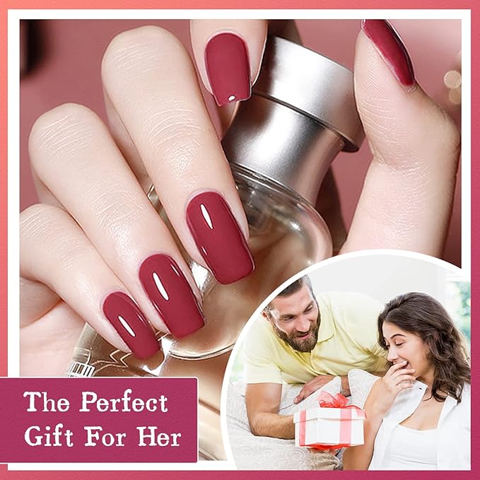 JODSONE Gel Nail Polish Kit with U V Light 36 PCS Classic Black and White Nude and Blue Purple Gel Polish Set with Manicure Tools Suitable for All Sea