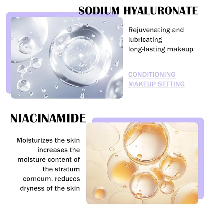 2PCS Makeup Setting Spray for Face,Waterproof Setting Spray for Makeup,Long Lasting Oil Control Finishing Holding Face Mist,Refreshing Hydrating Glossy and Matte Fixing Facial Mist Make Up Set A4