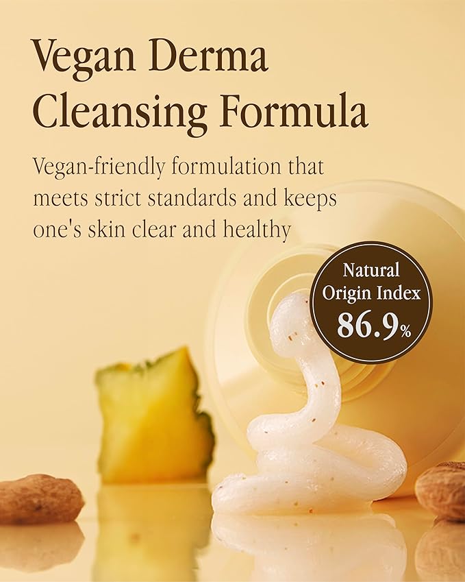 Farm Rx Pineapple Plus PHA Scrub Cleanser (6.7fl oz) - Gently Exfoliating Face Wash for Smooth, Bright Skin. Korean Skin Care. PHA, Niacinamide, Panthenol.