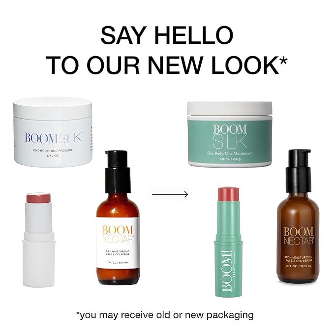 Boomstick Trio ® Rose Nude 3 Pack Cream Blush Makeup - Rose Nude Blush Stick, Highlighter Stick & Moisturizer for Cheeks, Eyes & Lips - Boom Sticks by Cindy Joseph for Older Women