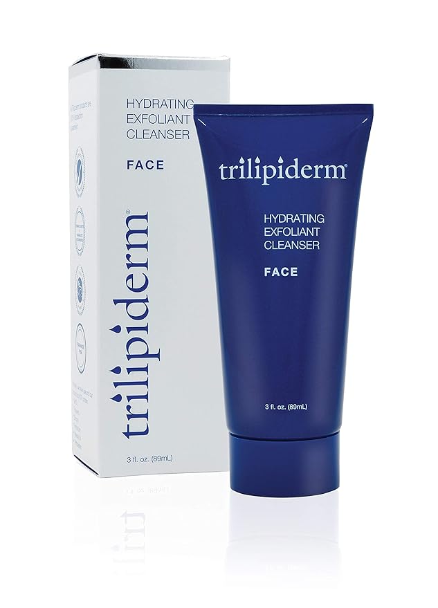 Trilipiderm Essential Face Regimen Bundle – Hydrating Exfoliant Cleanser, Protective Day Crème, Rehydration Night Crème Set – Complete 3-Step Skincare Solution for Hydration and Renewal