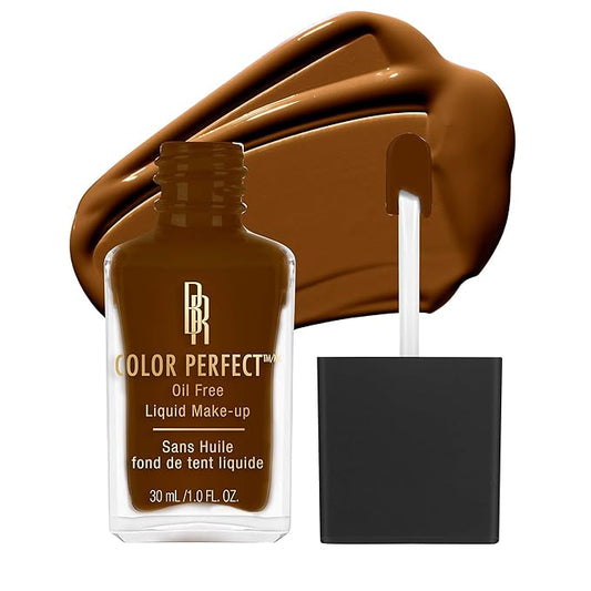 Black Radiance Color Perfect Liquid Full Coverage Foundation Makeup, Double Fudge, 1 Fl Oz