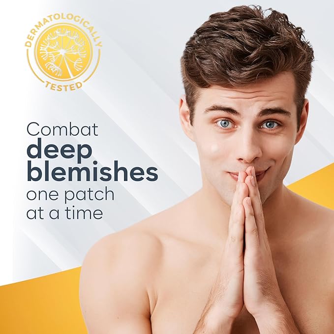 Microdart Acne Patch, Zit Patches for Cystic Acne Overnight Care, Cystic Acne Coverage, Pimple Patches Microdart Technology - Salicylic & Hyaluronic Acid (12 Count)