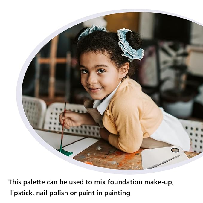 2 Pcs Professional Cream and Lip Makeup Mixing Palette with Spatula Foundation and Lip Palette Set for Travel