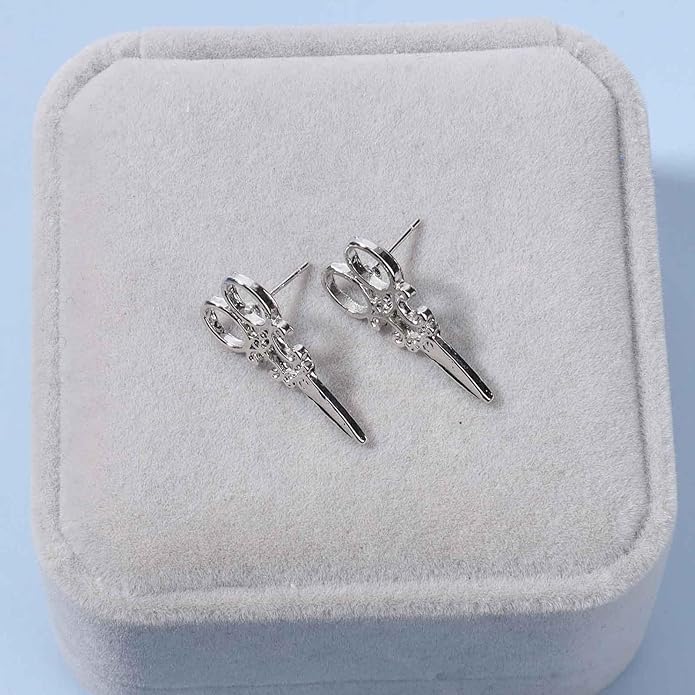 Punk Scissors Stud Earrings Gold Barber Earrings Minimalist Petite Earrings Personalized Earrings for Women and Girls Hair Stylist Gifts