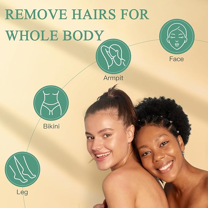 Wax Beads for Hair Removal – 6 Packs, 21oz Total – Smooth & Long-Lasting Hair Removal Hard Wax Beans for All Skin Types