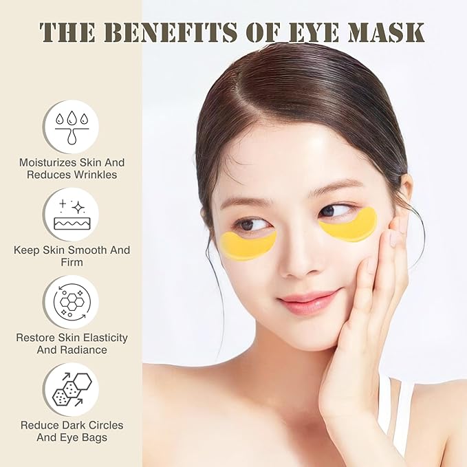 Under Eye Patches for Puffy Eyes and Dark Circles,60 Pcs Collagen Under Eye Mask Skin Care Products,Snail Mucin Eye Patches,Wrinkle Patches
