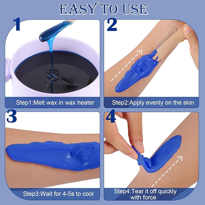 Wax Beads Bulk, 80oz Large Capacity Brazilian Waxing for Hair Removal, Face Wax Beans for Coarse Hair, Bikini, Leg, Eyebrow, Salon SPA Party Gift