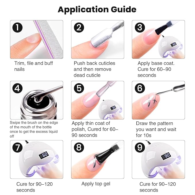 RARJSM Nude Gel Nail Polish Set 6 Colors with Metallic Silver Chrome Gel Liner Sheer Jelly Gray Pale Rose Apricot Pink GelPolish Transparent French Manicure Neutral GelVarnish LED UV Curing Requires