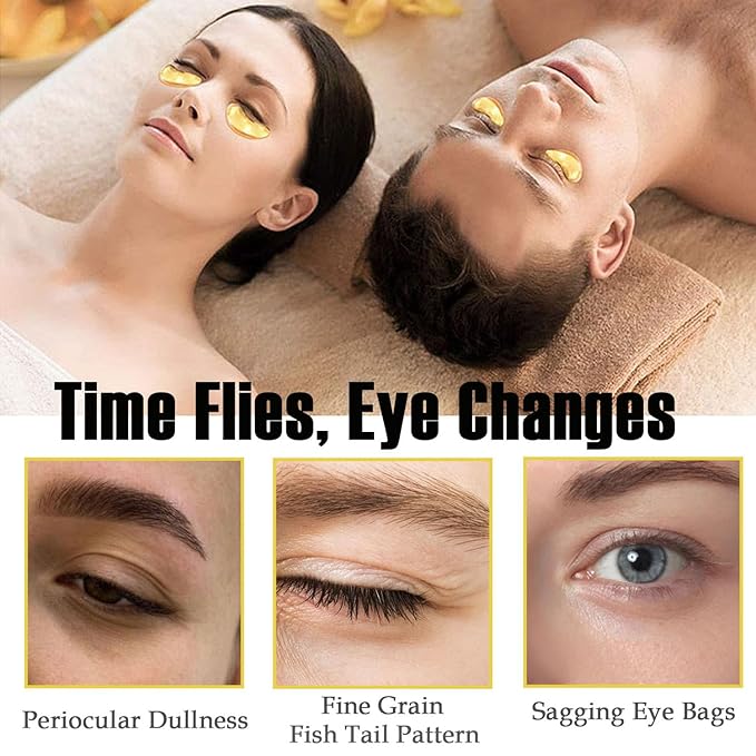 20 Pieces Lip Masks&24K Gold Under Eye Masks,Crystal Collagen Gel Eye Masks,Moisturizing Cherry Blossom Lip Patches Skin Care,Reducing Fine Lines & Dark Circle for Puffy Eyes,Birthday for Women