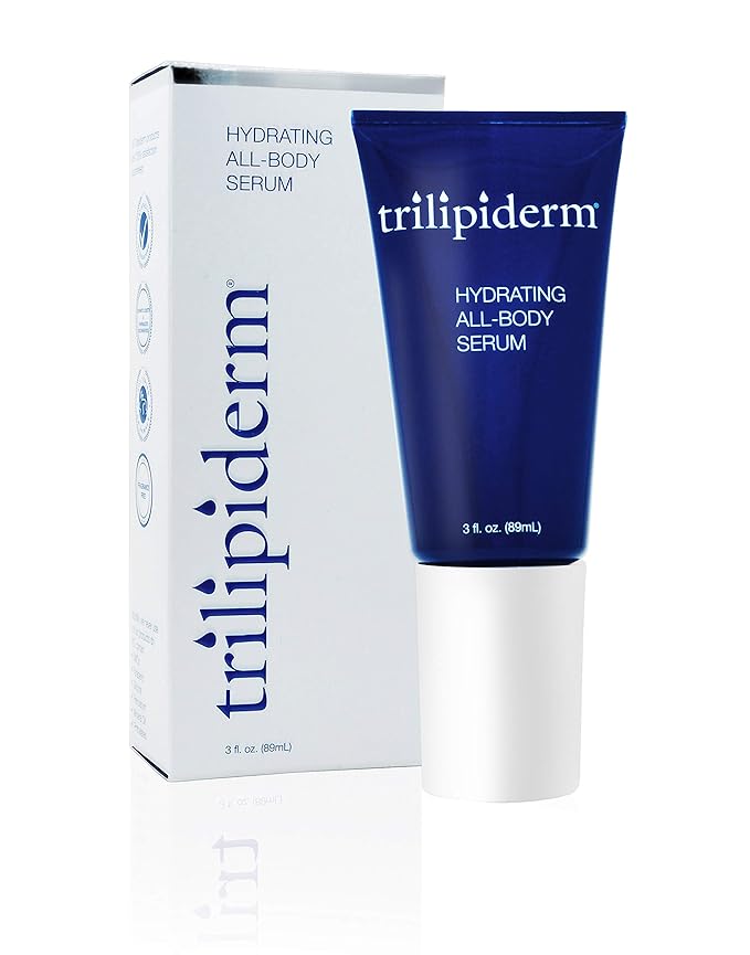 Trilipiderm Essential Body Regimen Bundle Set – 4 Simple Steps for this regimen - Start with Gentle Exfoliant Cleanser, Sun Care and Rejuvenating System that is powerful, natural and healthy hydration