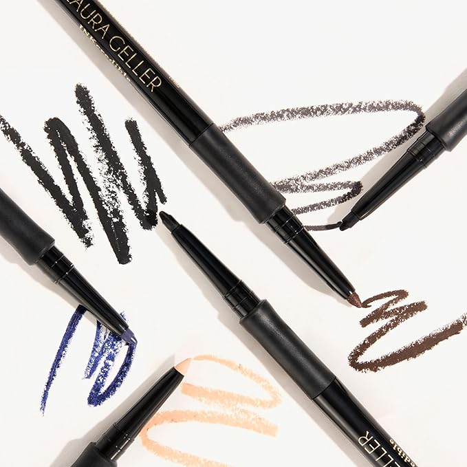LAURA GELLER NEW YORK INKcredible Gel Eyeliner - Smoky Night - Waterproof Smudge-proof Eyeliner Pencil - Built in Sharpener