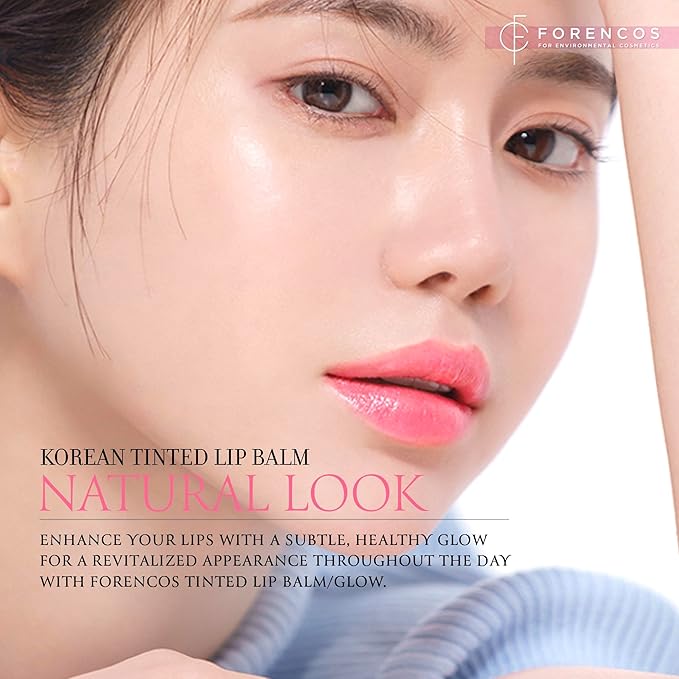 Tinted Lip Balm Hydrating 0.11 oz, Glow Pink Shade, Glossy High Pigmentation, Sheer and Smooth, Mositurizing, Natural Color (Pink Bouquet)